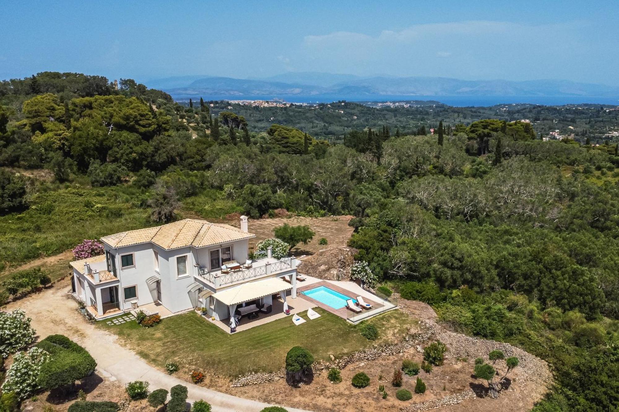 Villa Vardia-Amazing Seaviews With Heated Pool Sinarádes Exterior photo