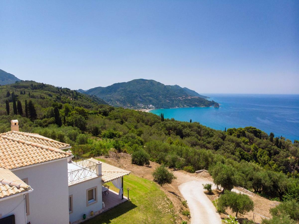 Villa Vardia-Amazing Seaviews With Heated Pool Sinarádes Exterior photo
